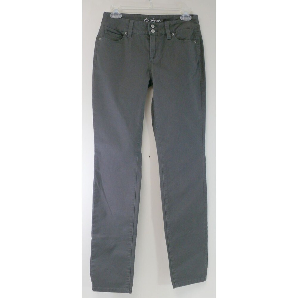 Victoria's Secret Hipster Jeans pants charcoal gray slim Denim 30x31 size 4